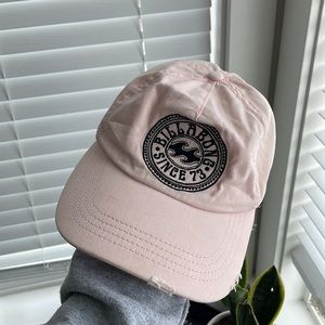 light pink billabong hat